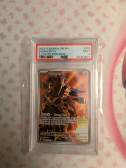 Zamazenta 201/182 Pokemon TCG: Sv10: Destined Rivals- Illustration Rare PSA 9 - Image 1