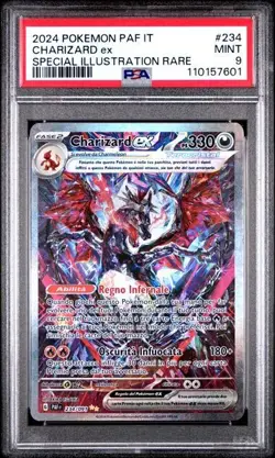 Pokemon PSA 9 Charizard Ex #234 Alternative Art Destino Di Paldea 2024 Italiano - Image 2