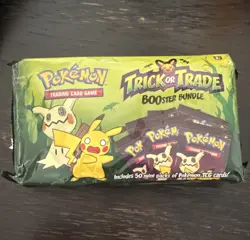 Pokemon Trick or Trade Booster Bundle Sealed Box with 50 Mini Packs - Image 1