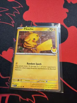 Pokemon TCG Pikachu 051/162 30th Anniversary Stamped 2026 Pokemon Day Promo - Image 2