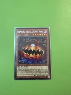 YuGiOh! Pumpking The King Of Grave Ghosts MZMU-EN001 Secret Rare Maze Of Muertos - Image 1
