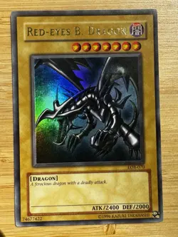 Red-Eyes B. Dragon LOB-070 Unlimited Holo Yu-Gi-Oh LP - Image 1