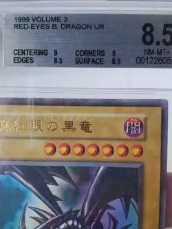 Red-Eyes B. Dragon JP Yu-Gi-Oh Vol.3 1999 BGS 8.5 - Image 5