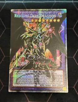 YUGIOH RA05-EN141 Red-Eyes Dark Dragoon OVERFRAME Starlight rare 1st Edition NM - Image 1
