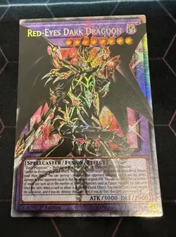 YUGIOH RA05-EN141 Red-Eyes Dark Dragoon OVERFRAME Starlight rare 1st Edition NM - Image 3