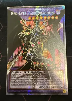 YUGIOH RA05-EN141 Red-Eyes Dark Dragoon OVERFRAME Starlight rare 1st Edition NM - Image 4
