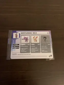 Gentleman Nils Pokemon 2003 Promo NEW SEALED CARD - Image 1