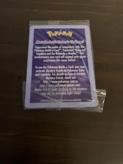 Gentleman Nils Pokemon 2003 Promo NEW SEALED CARD - Image 2