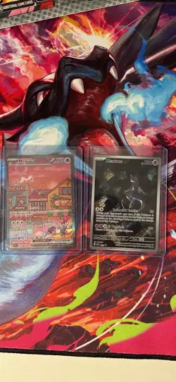 Pokemon Scarlet and Violet Mew EX and Mewtwo Promo Cards 151 Series - Image 1