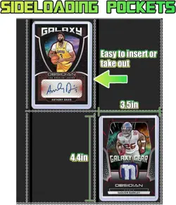 160 Pockets , Trading Card Binder Zippered Album Holds 3"x 4" 35PT Toploaders... - Image 5