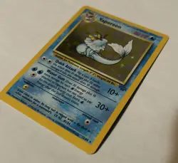 Vaporeon Holo Jungle 12/64 Pokemon Card – LP Vintage WOTC - Image 3