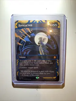 Force Of Will 0019 (Mint) MTG Secrets Of Strixhaven Extended Art NON FOIL - Image 1