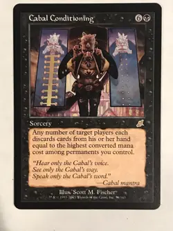 Cabal Conditioning NM Scourge MTG - Image 1