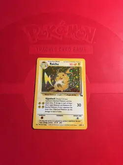 Pokemon Card WOTC TCG 1999 Raichu 14/62 Original Holo Rare Fossil - Image 1