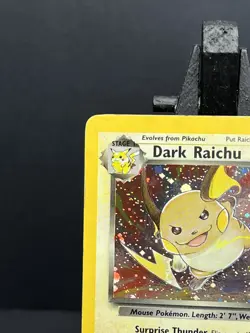 Dark Raichu 83/82 Holo Rare Unlimited Team Rocket 2000 Pokemon Card TCG Played - Image 2