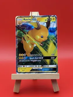 Pokemon TCG Raichu GX Hidden Fates Holo Ultra Rare Card 20/68 - Image 1
