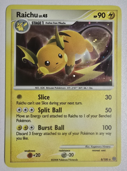 Raichu (8/100) Rare Holo Stormfront 2008 Pokemon Card TCG - Image 2
