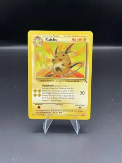 (NM) Raichu Fossil 29/62 Rare Pokemon TCG Card Non Holo a4 - Image 1