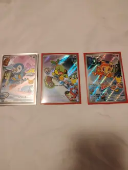 Pokemon First Partners Chimchar,Piplup,Turtwig Set Of 3 Nm Or Better. - Image 4