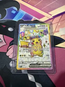 Pokemon Pikachu ex 219/191 Sv08: Surging Sparks Ultra Rare Holo 200 HP Card - Image 1
