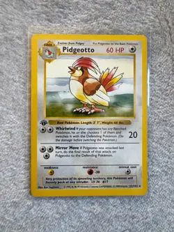 Pokemon Pidgeotto Base Set (Shadowless) 22/102 Rare 1st Edition - Image 1