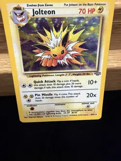 Pokemon Jolteon 4/64 Holo Rare 1999 70 HP Lightning Card - Image 1