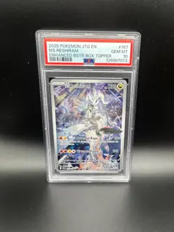 Pokemon N's Reshiram Stamped Promo 167/159 Journey Together English PSA 10 MINT - Image 1