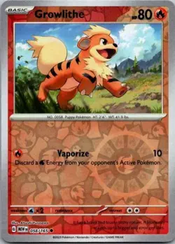 Pokemon TCG Pokemon Growlithe Growlithe Common Reverse Holo - Image 1