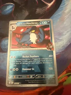 Pokemon TCG- Team Rocket's Honchkrow 127/217 Rare Reverse Holo- Ascended Heroes - Image 1