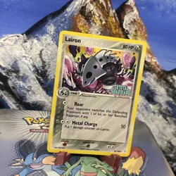 Lairon - 36/100 Pokemon Crystal Guardians - Reverse Holo / Stamped LP- / MP - Image 2