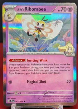 Pokemon Lillie's Ribombee #067/159 English Journey Together Holo Rare - Image 1