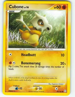 Cubone - 90/146 Legends Awakened - Pokemon TCG - 2008 - Image 1