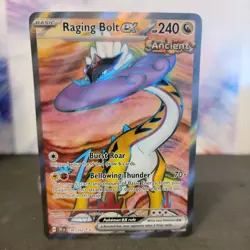 Raging Bolt ex 196/162 Ultra Rare Temporal Forces Pokemon Near Mint - Image 1