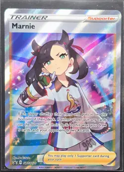 Marnie SWSH121 Black Star Promo Full Art Pokemon 2021 - Image 1