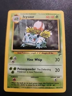 Pokemon TCG Ivysaur 44/130 Base Set 2 Unlimited Uncommon Vintage - Image 1