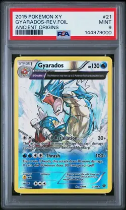 2015 Pokemon Ancient Origins - Gyarados 21/98 Holo & Reverse Holo PSA 9 - Image 3