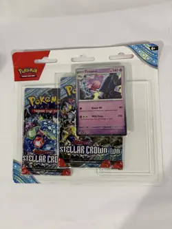 Pokemon SV7 Stellar Crown 3-Pack Booster Blister Packs Set of 2 SEALED! - Image 2