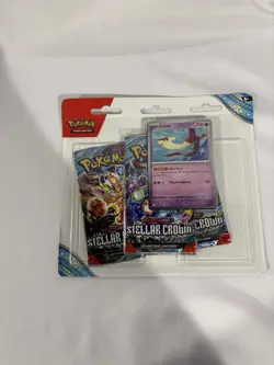 Pokemon SV7 Stellar Crown 3-Pack Booster Blister Packs Set of 2 SEALED! - Image 3