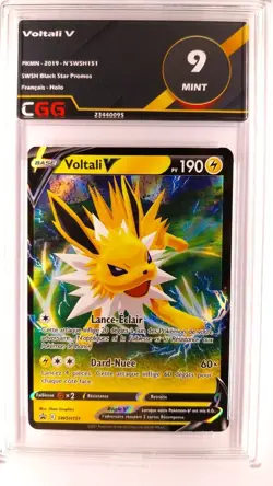 Carte pokemon Voltali V CGG 9 Mint FRANCAIS Black Star Promos SWSH151 23440095 - Image 1