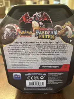 Pokemon TCG SV Paldean Fates Charizard EX Tin New/Sealed - Image 2