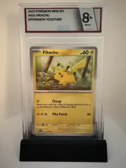 2023 Pokemon #025 Pikachu 8+ Mew En-151 Pokemon Together - Image 1