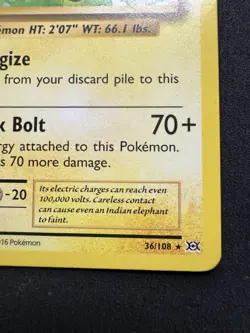 Raichu 36/108 XY Evolutions Non Holo Rare Pokemon TCG Card LP - Image 5