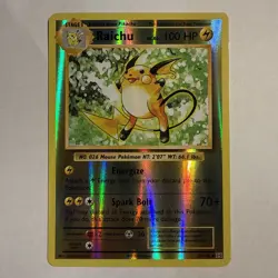 Pokemon TCG Raichu Card Evolutions Reverse Holo Rare 36/108 - Image 1