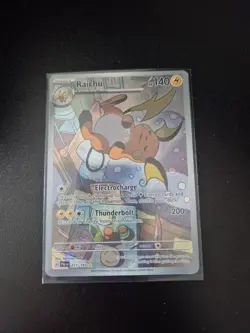Pokemon TCG Raichu Holo Illustration Rare Card Paldea Evolved 211/193 - Image 1