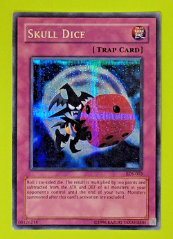 Yu-Gi-Oh Skull Dice Secret Rare Promo EDS-003 Lp - Image 1