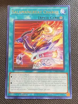 3x YuGiOh! - Salamangreat Charge LD10-EN006 Rare 1st Edition Near Mint - Image 2