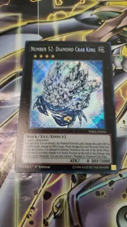 YuGiOh Number 52: Diamond Crab King WIRA-EN050 Secret Rare - Image 1