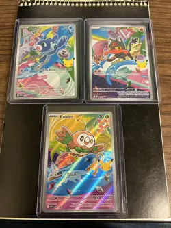 Pokemon TCG First Partner Illustration Collection Alola: Rowlet, Litten, Popplio - Image 1