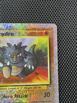 Pokemon Rhydon #35/110 Legendary Collection Reverse Holo Damaged - Image 3