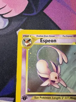 Pokemon TCG Espeon 1/75 Neo Discovery 1st Edition Holo - Image 4